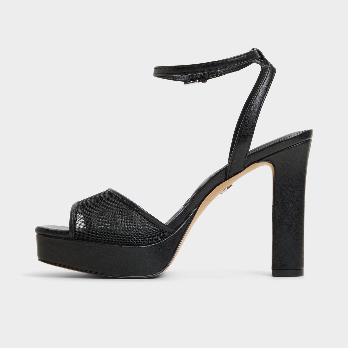 Chicglimmer Black Women's Platform sandals - Strappy heeled sandal, Block heel - Black