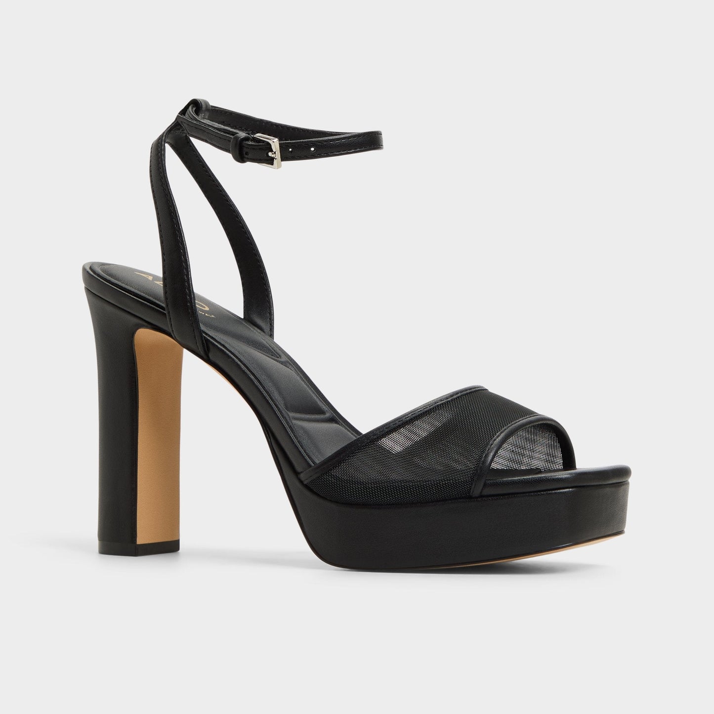 Chicglimmer Black Women's Platform sandals - Strappy heeled sandal, Block heel - Black