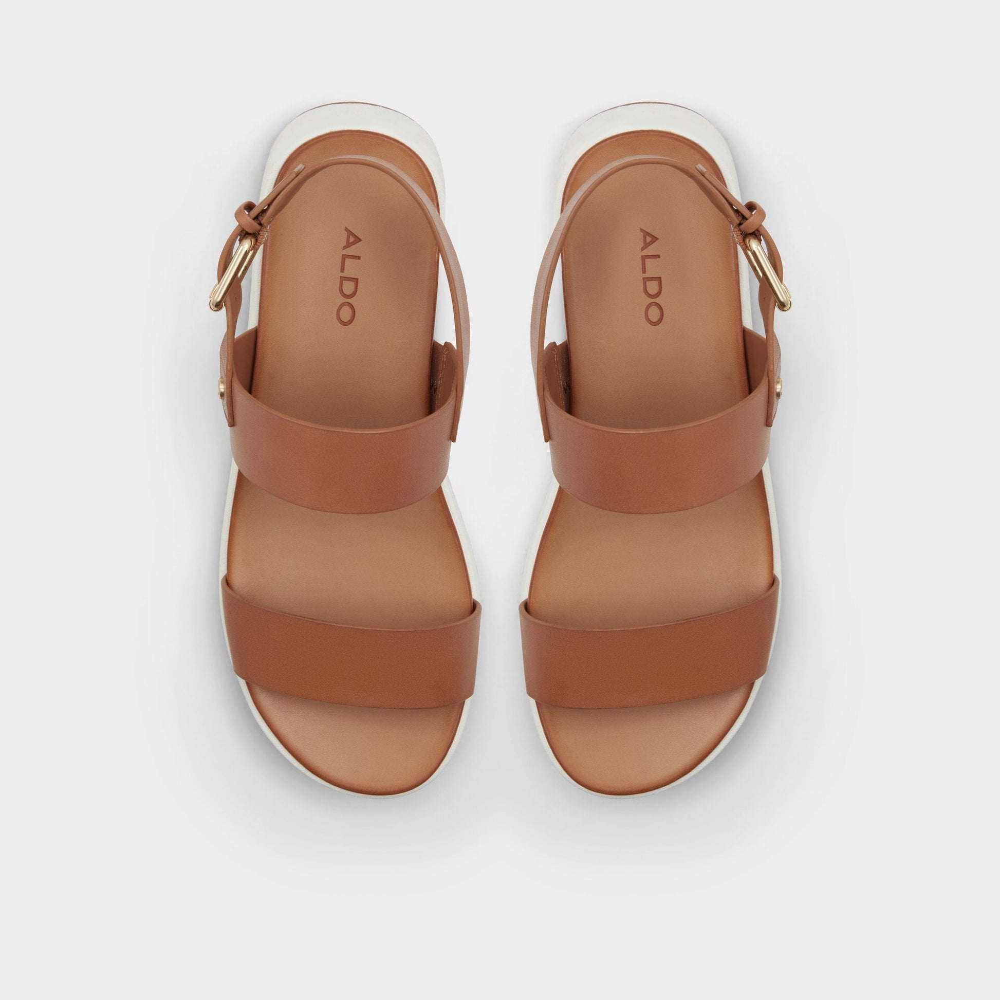 Silyia Dark Beige Women's Sandals - Flat sandal - Dark Beige