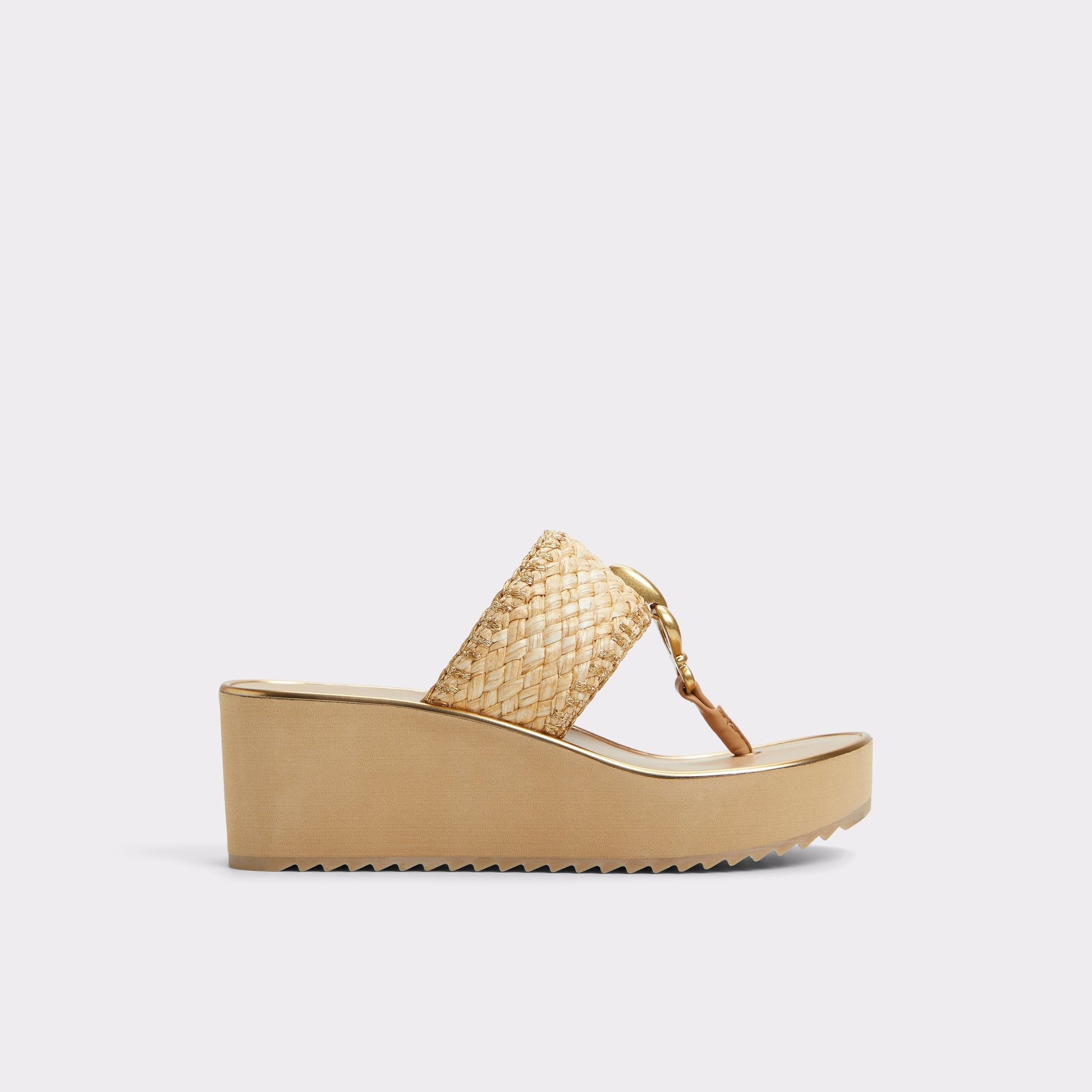 Penelopy Natural Women's Wedges - Wedge sandal, Wedge heel - Natural