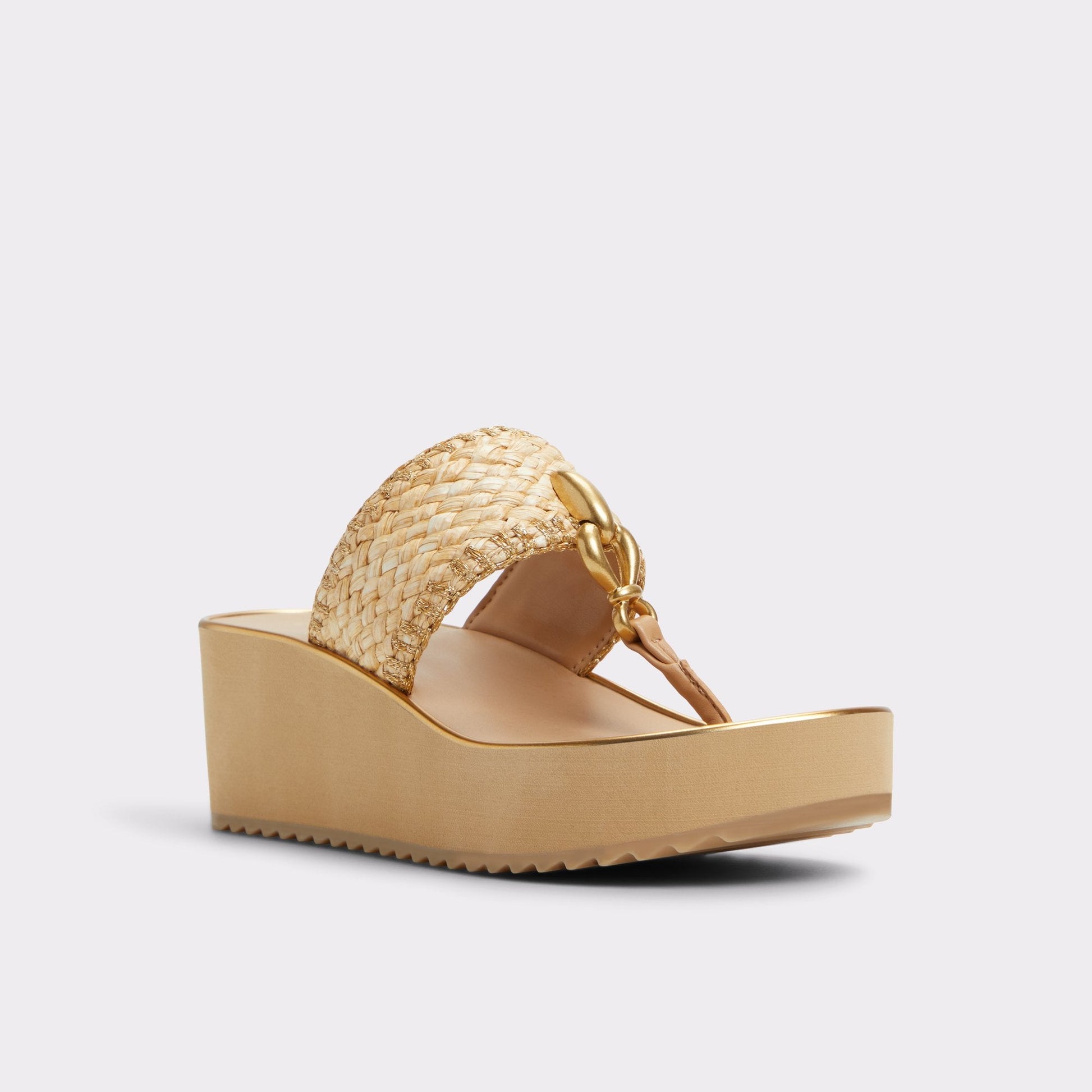 Penelopy Natural Women's Wedges - Wedge sandal, Wedge heel - Natural