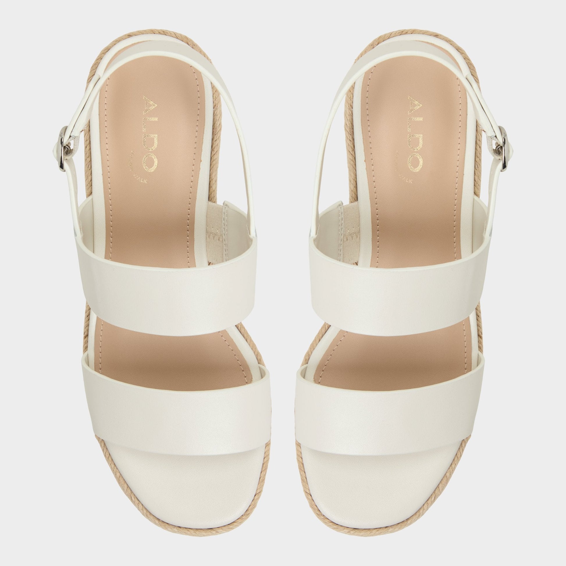 Keoni Open White Women's Platform sandals - Wedge sandal - Open white