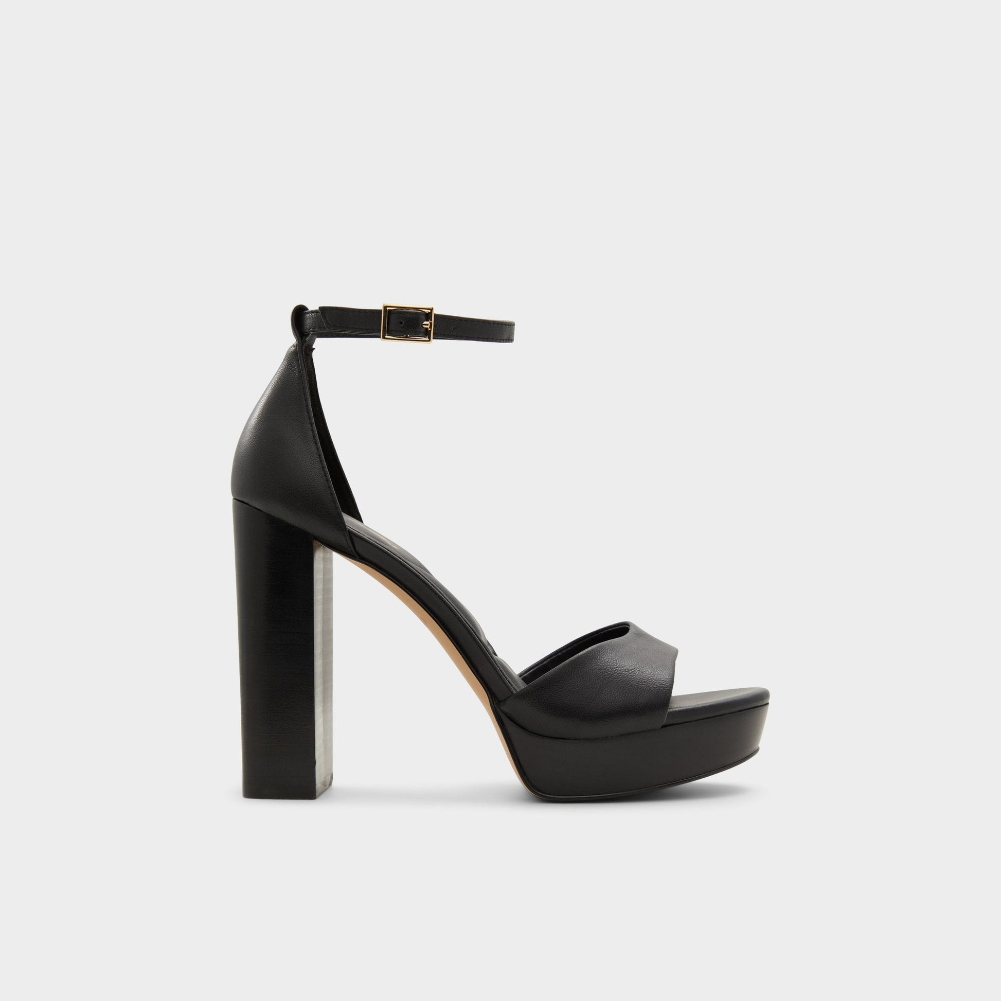 Enaegyn2.0 Black Women's Platform sandals - Strappy heeled sandal, Platform - Black