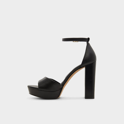 Enaegyn2.0 Black Women's Platform sandals - Strappy heeled sandal, Platform - Black