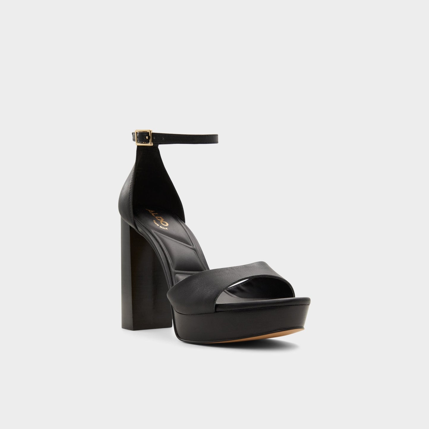 Enaegyn2.0 Black Women's Platform sandals - Strappy heeled sandal, Platform - Black