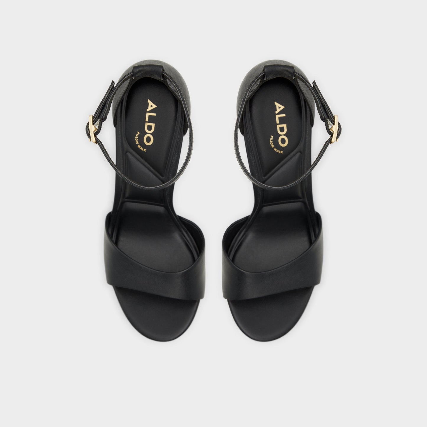 Enaegyn2.0 Black Women's Platform sandals - Strappy heeled sandal, Platform - Black