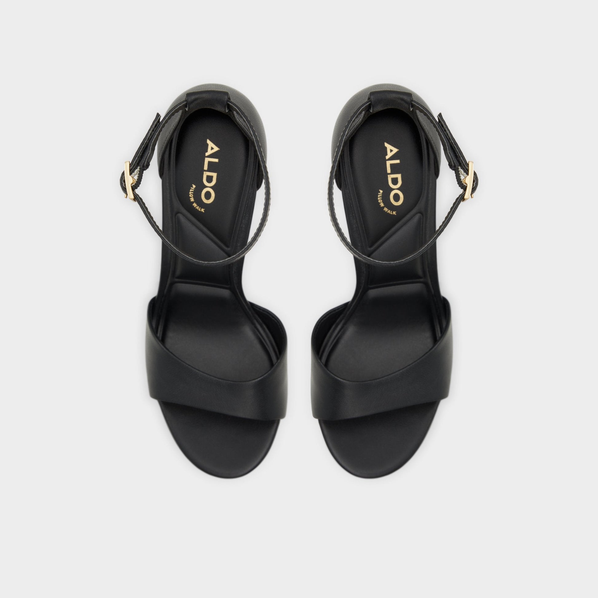 Enaegyn2.0 Black Women's Platform sandals - Strappy heeled sandal, Platform - Black