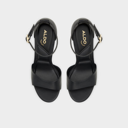 Enaegyn2.0 Black Women's Platform sandals - Strappy heeled sandal, Platform - Black