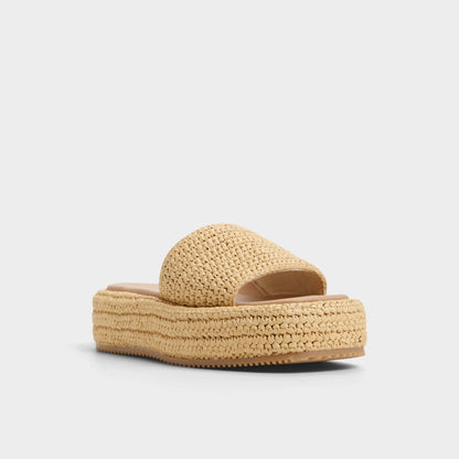 Bohemina Natural Women's Platform sandals - Flatform sandal - Natural