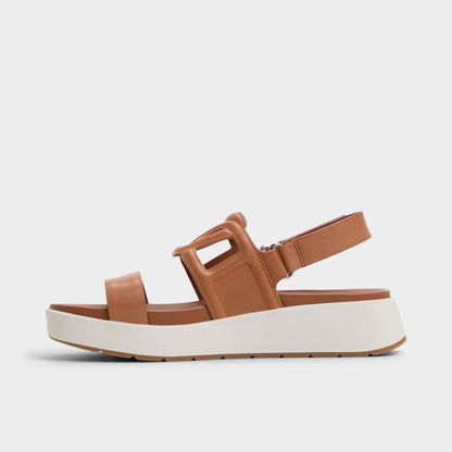 Onuvia Medium Brown Women's Footbed sandals - Footbed sandal, Flatform - Medium Brown