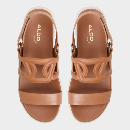 Onuvia Medium Brown Women's Footbed sandals - Footbed sandal, Flatform - Medium Brown