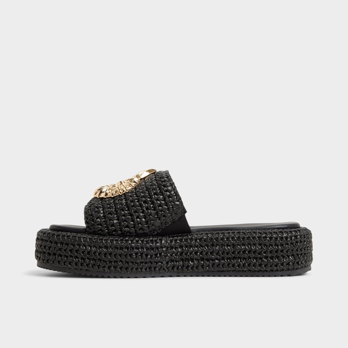 Justbeachy Black Women's Platform sandals - Flatform sandal - Black