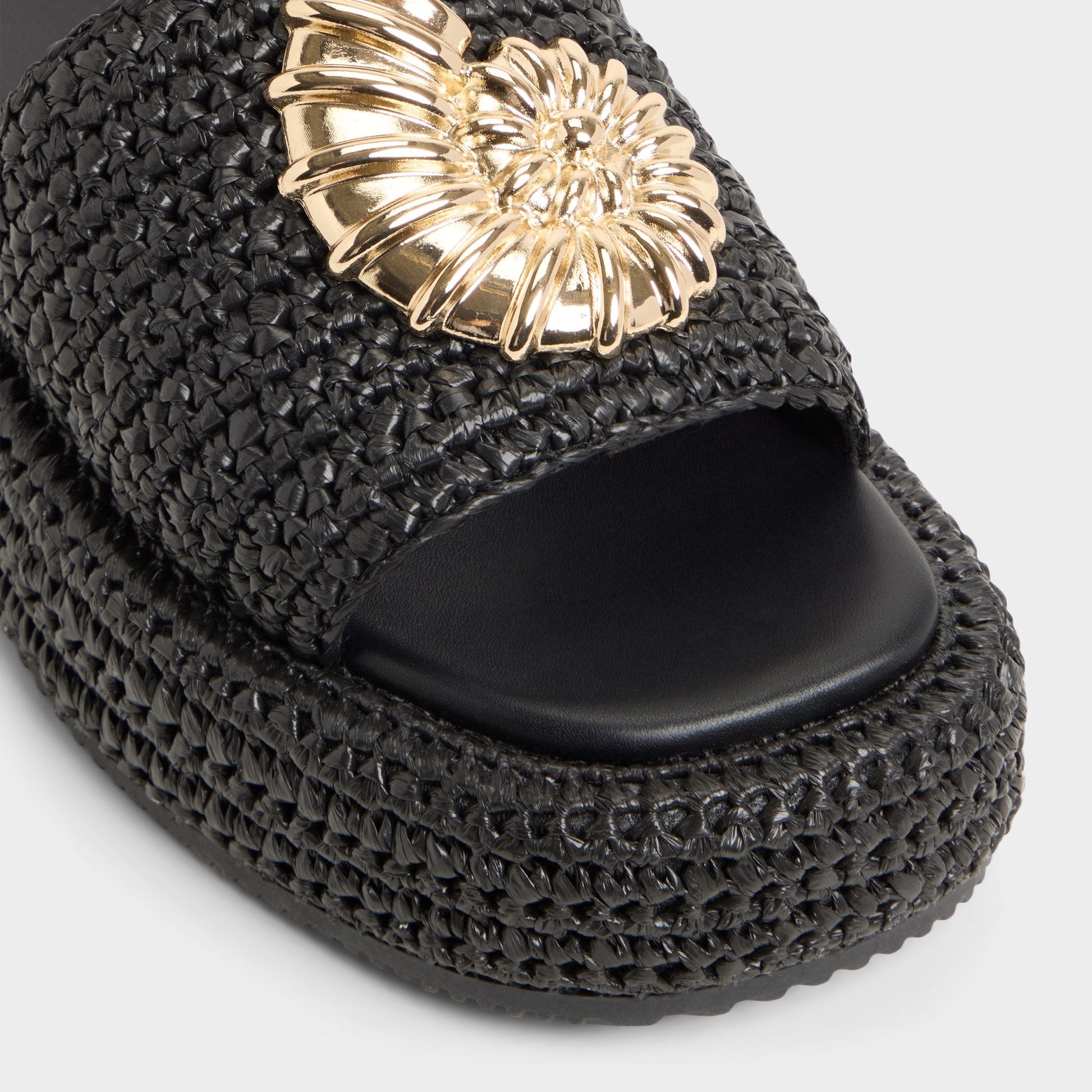 Justbeachy Black Women's Platform sandals - Flatform sandal - Black