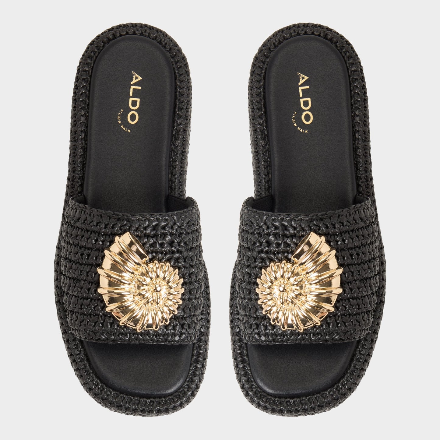 Justbeachy Black Women's Platform sandals - Flatform sandal - Black