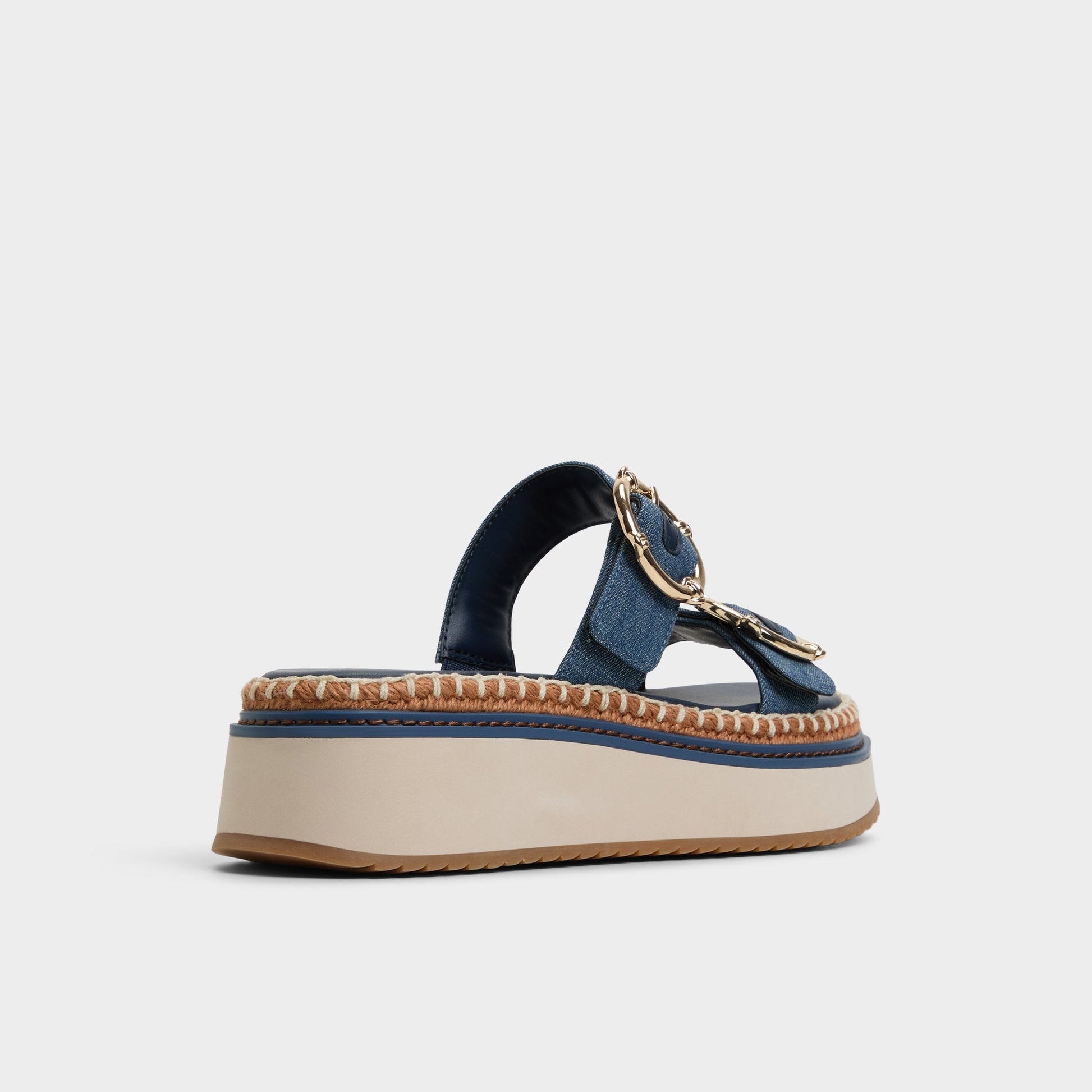 Kaeithien Dark Blue Women's Platform sandals - Slide sandal - Dark Blue
