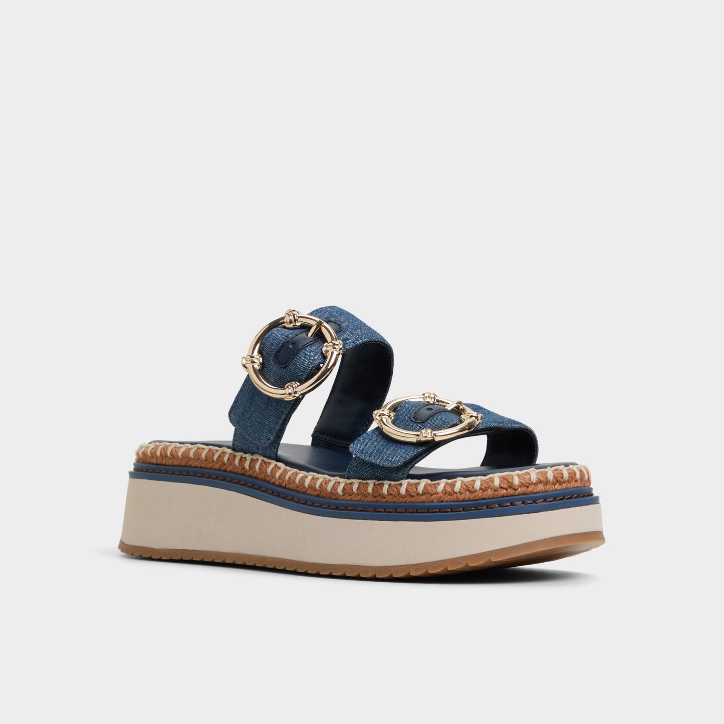 Kaeithien Dark Blue Women's Platform sandals - Slide sandal - Dark Blue