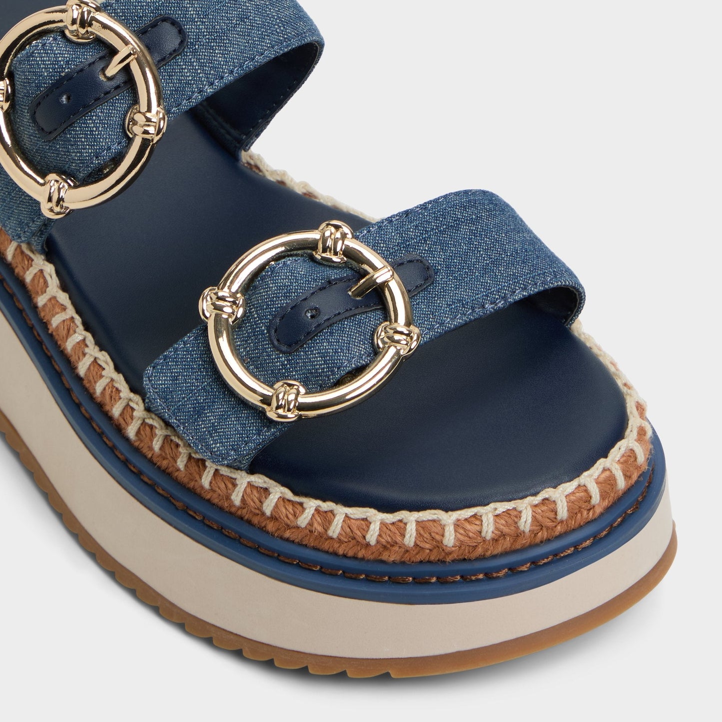 Kaeithien Dark Blue Women's Platform sandals - Slide sandal - Dark Blue
