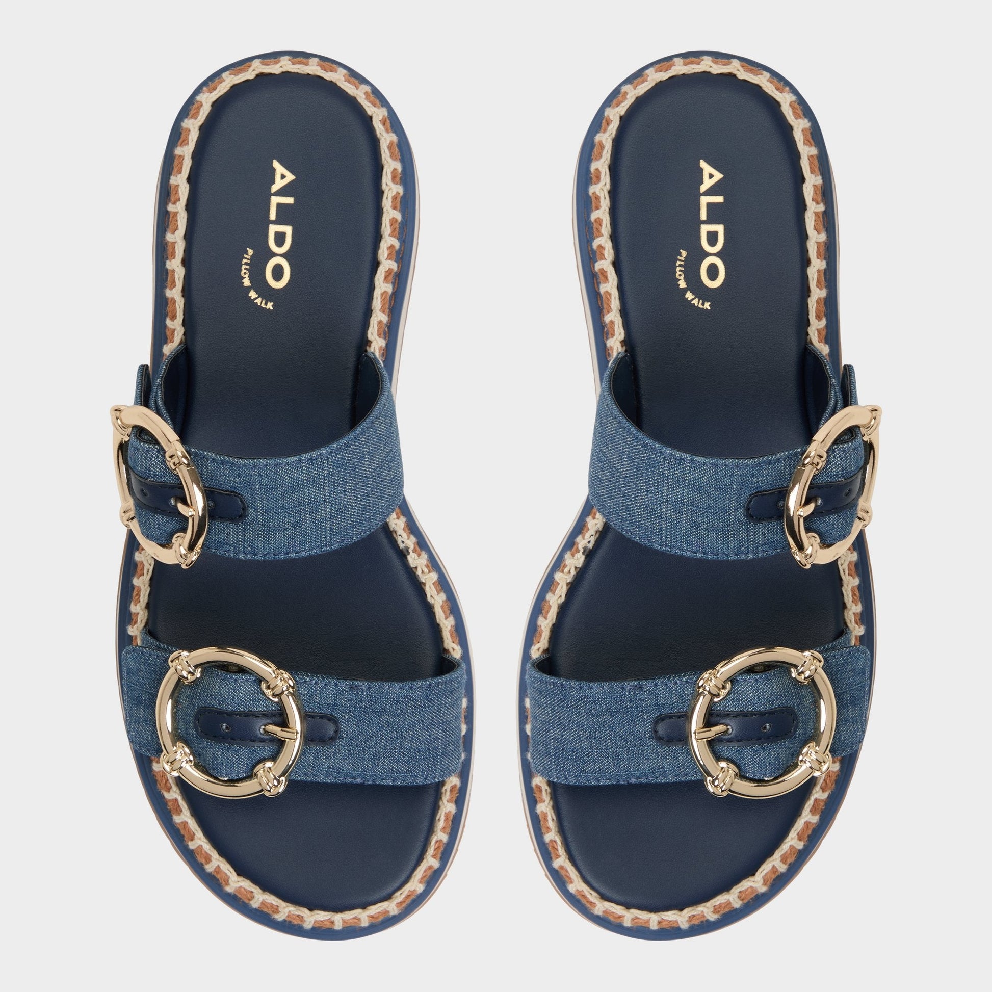 Kaeithien Dark Blue Women's Platform sandals - Slide sandal - Dark Blue