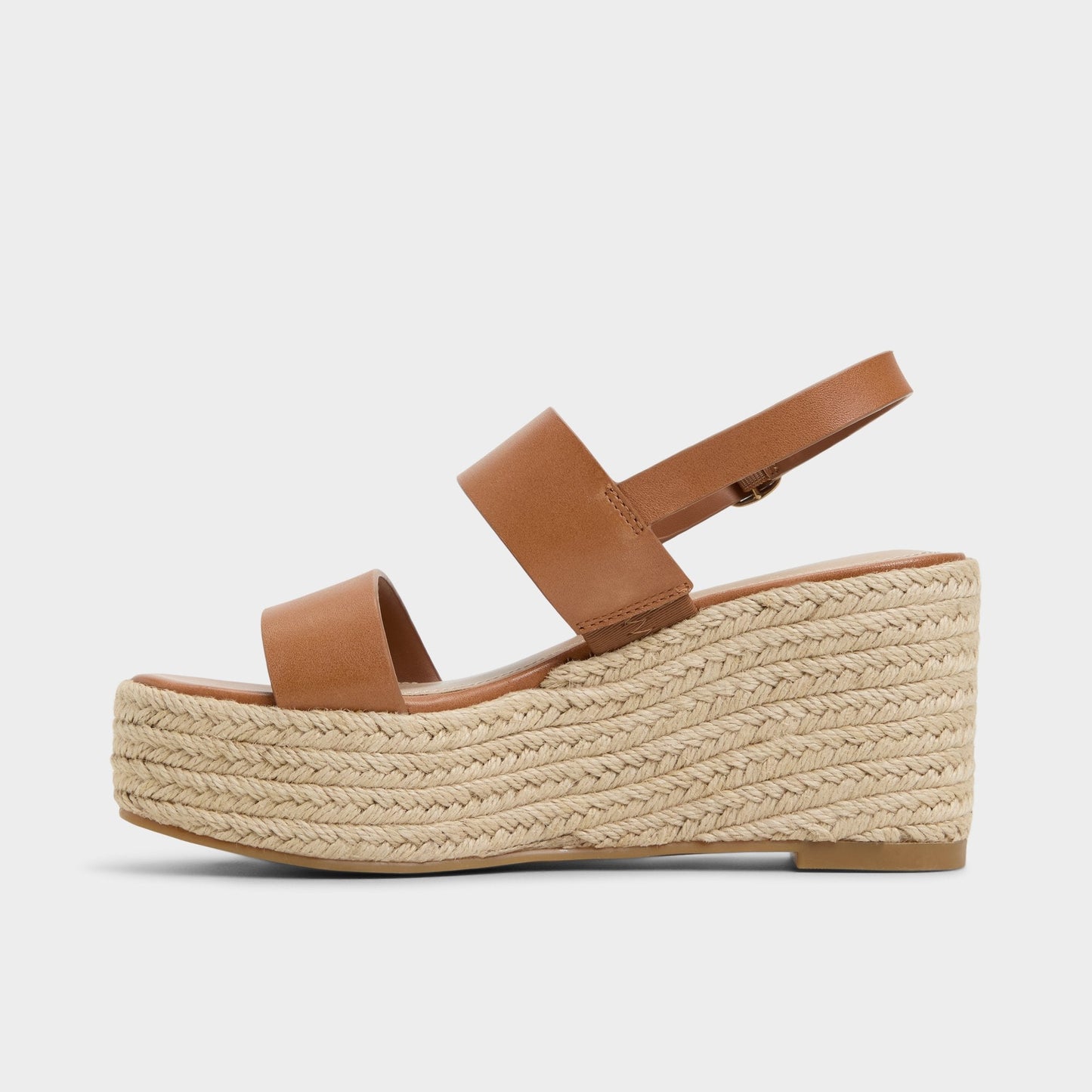 Keoni Medium Brown Women's Platform sandals - Wedge sandal - Medium brown