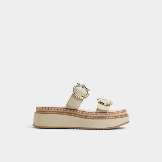 Kaeithien Bone Women's Platform sandals - Slide sandal - Bone