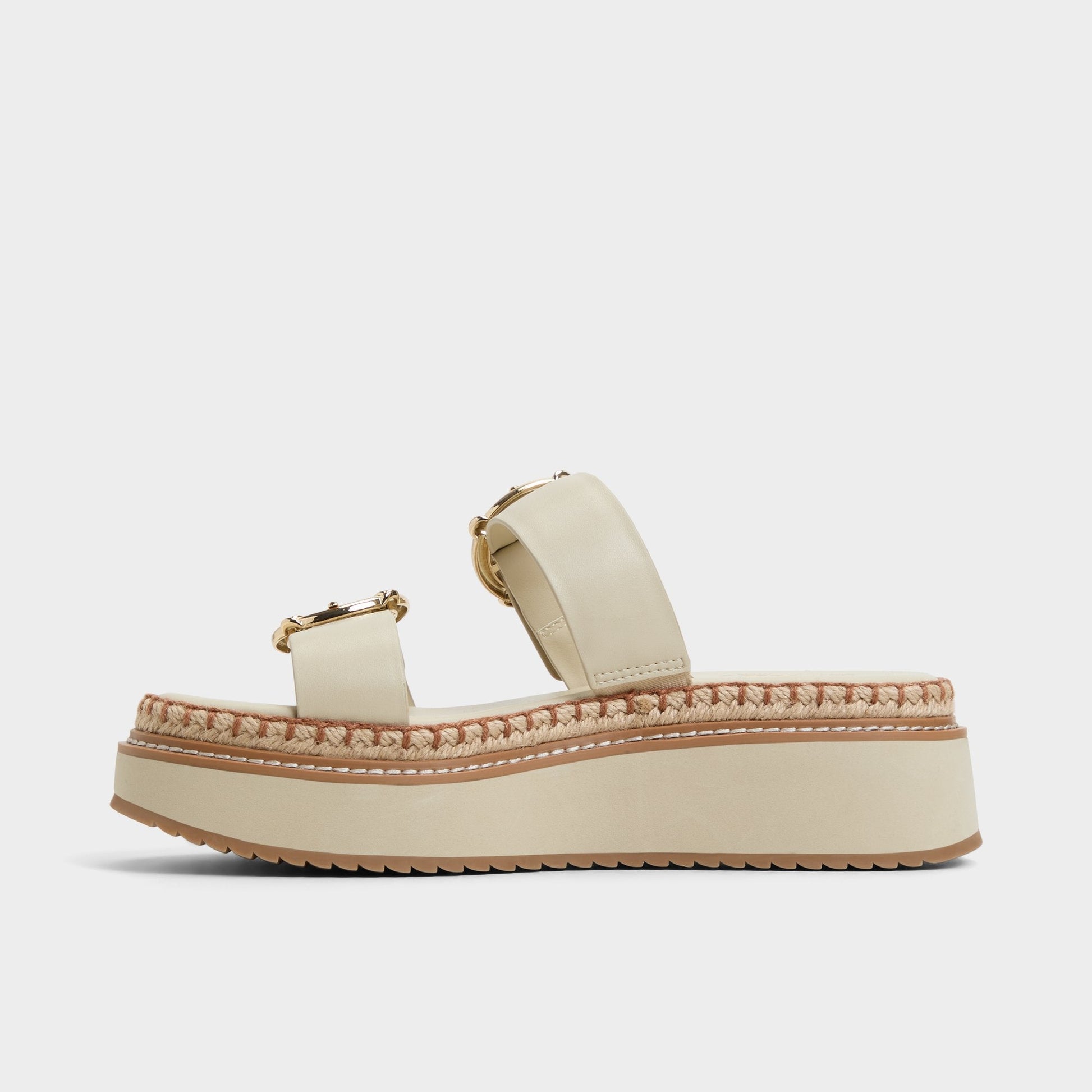 Kaeithien Bone Women's Platform sandals - Slide sandal - Bone