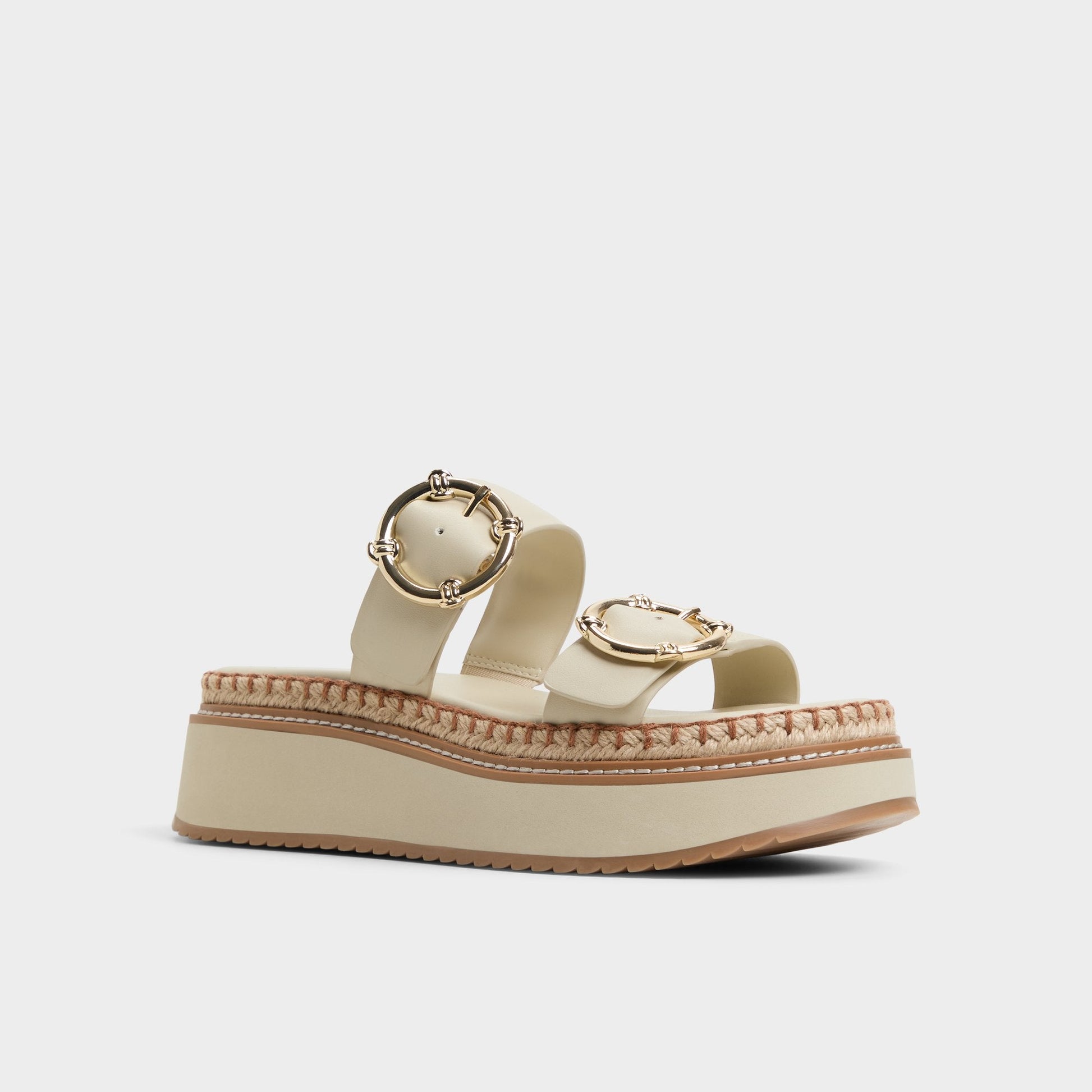 Kaeithien Bone Women's Platform sandals - Slide sandal - Bone