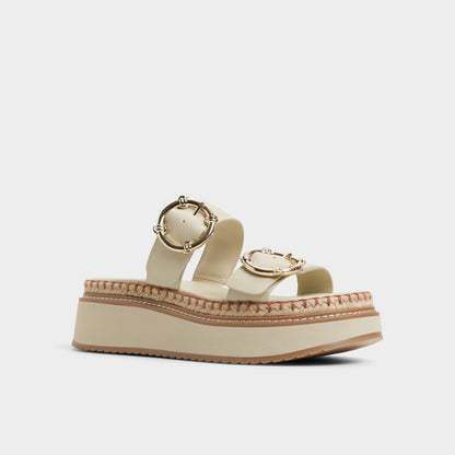 Kaeithien Bone Women's Platform sandals - Slide sandal - Bone