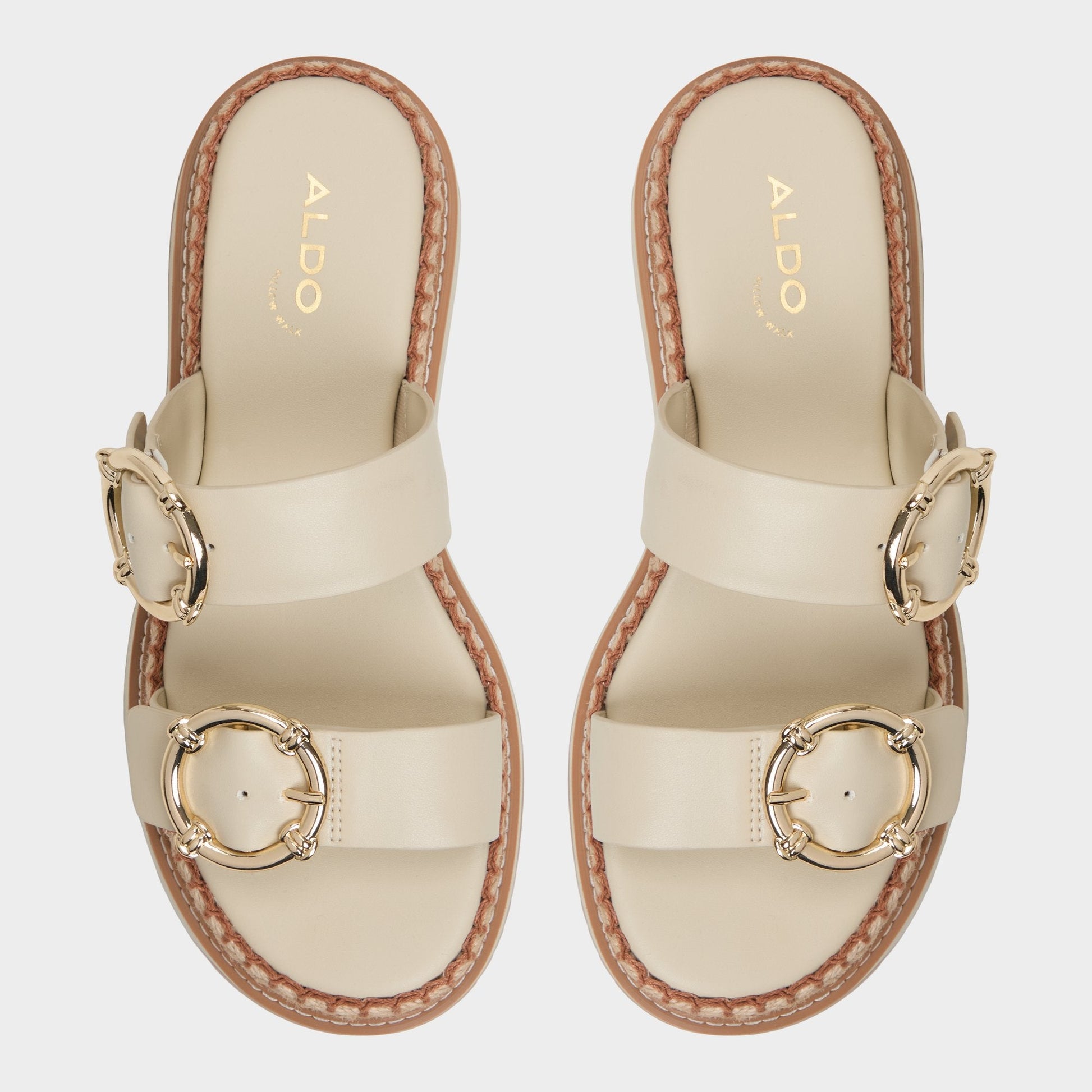Kaeithien Bone Women's Platform sandals - Slide sandal - Bone