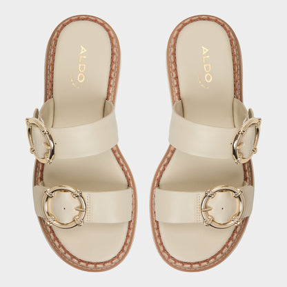 Kaeithien Bone Women's Platform sandals - Slide sandal - Bone