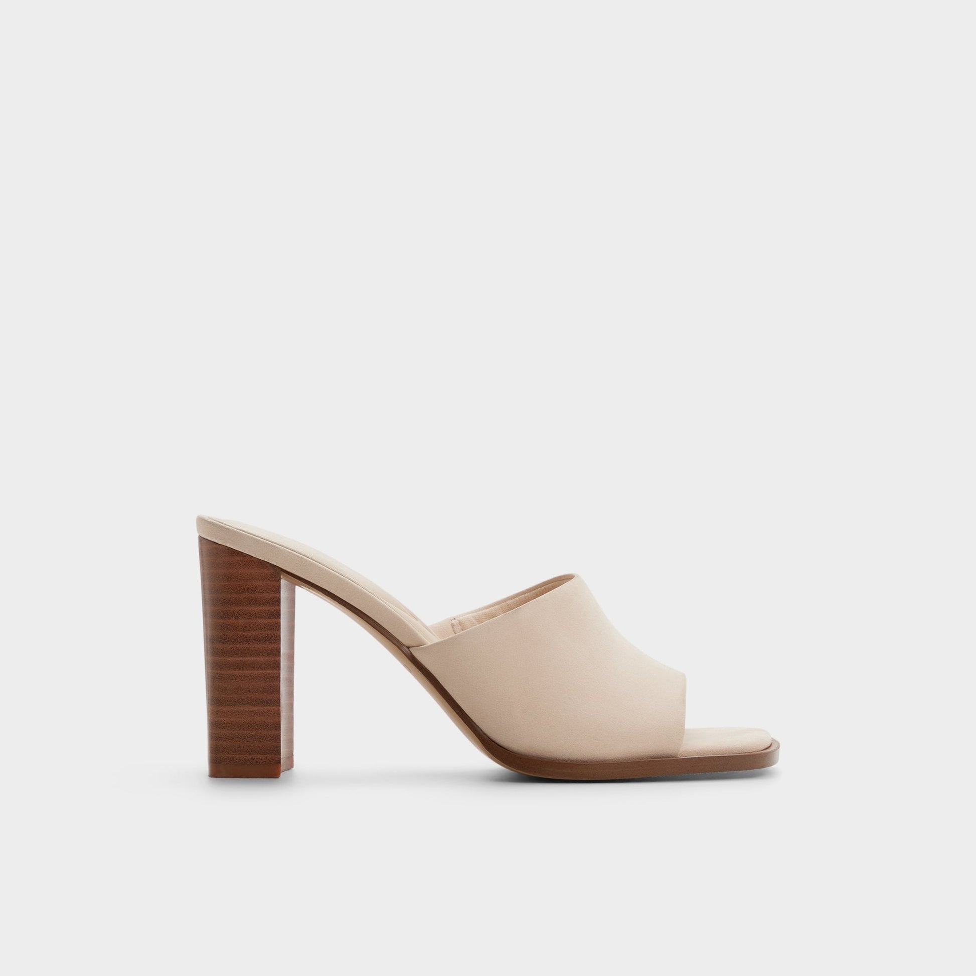 Re in Sophia Other Beige - Heeled mule, Block heel - Other beige
