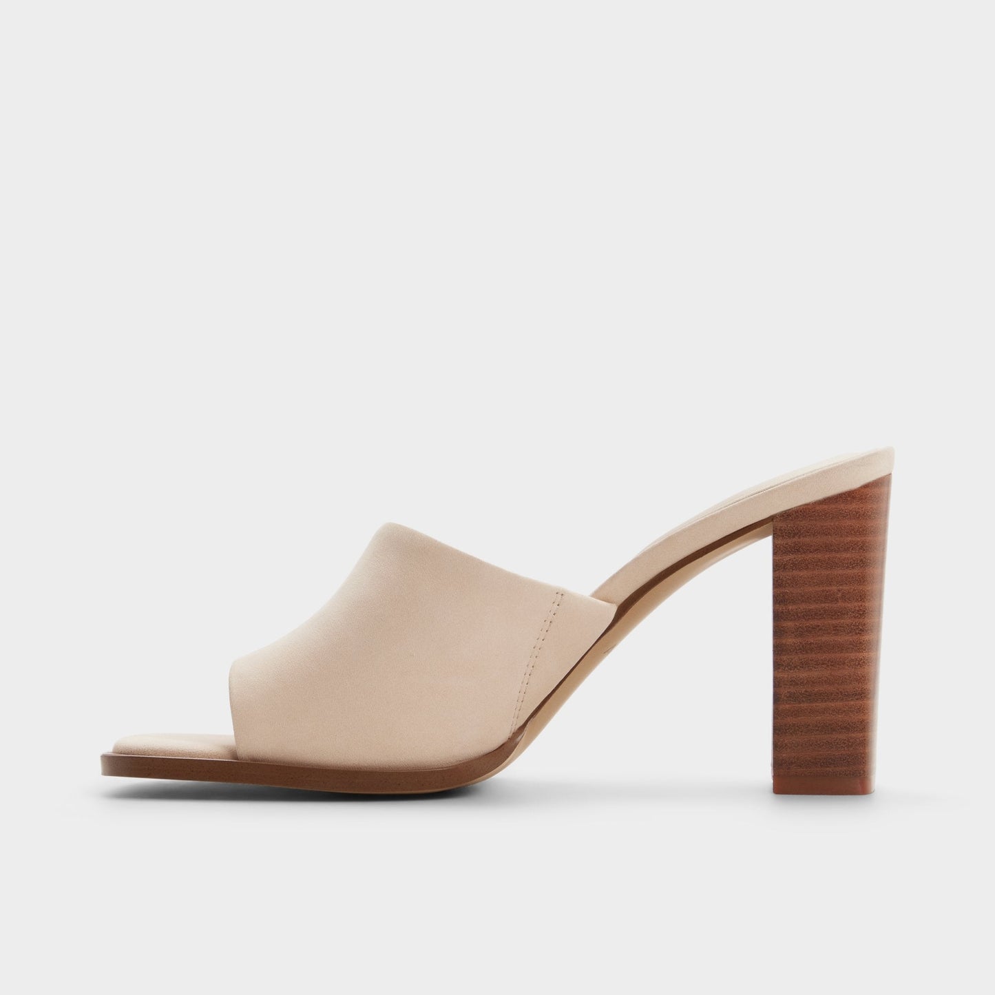 Re in Sophia Other Beige - Heeled mule, Block heel - Other beige