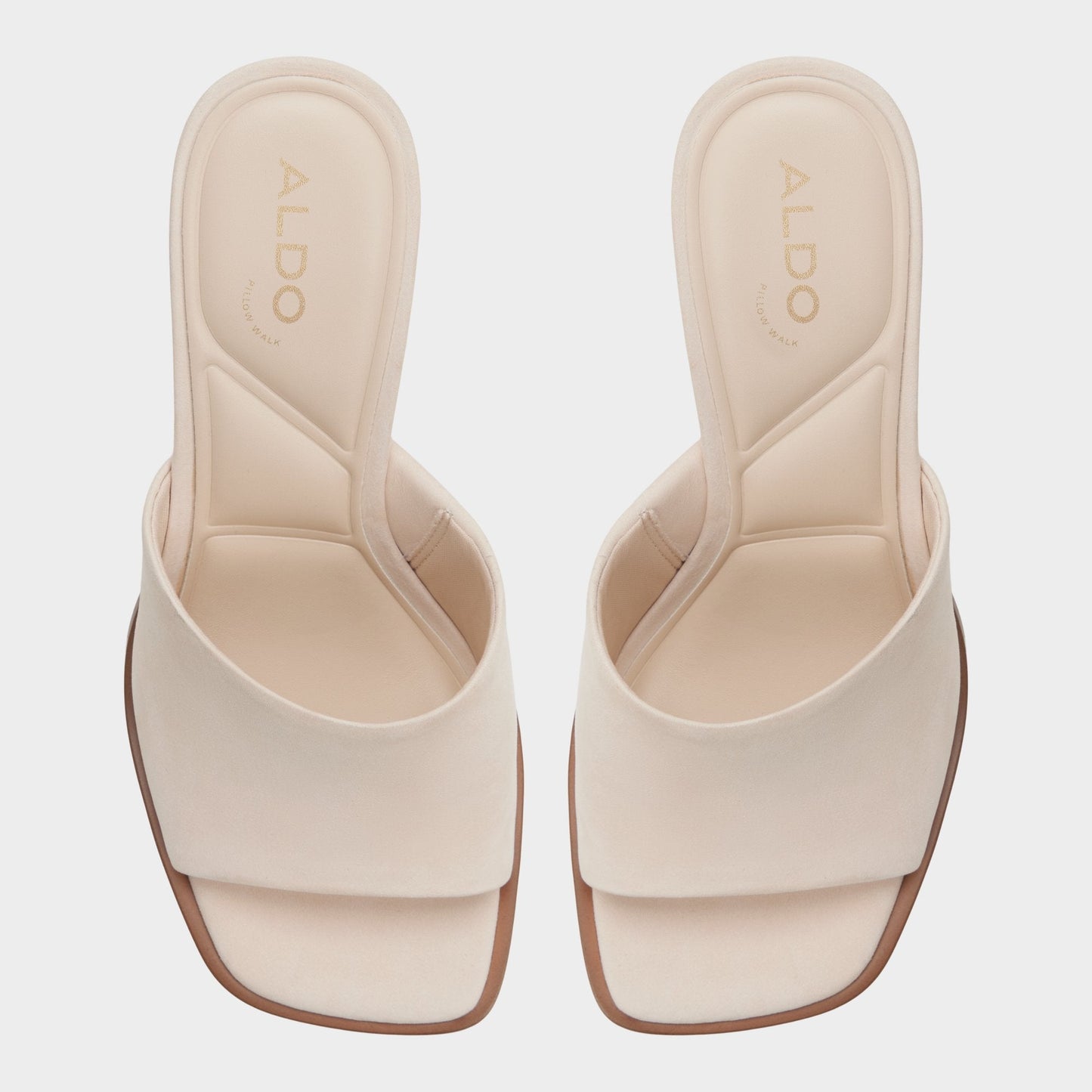 Re in Sophia Other Beige - Heeled mule, Block heel - Other beige