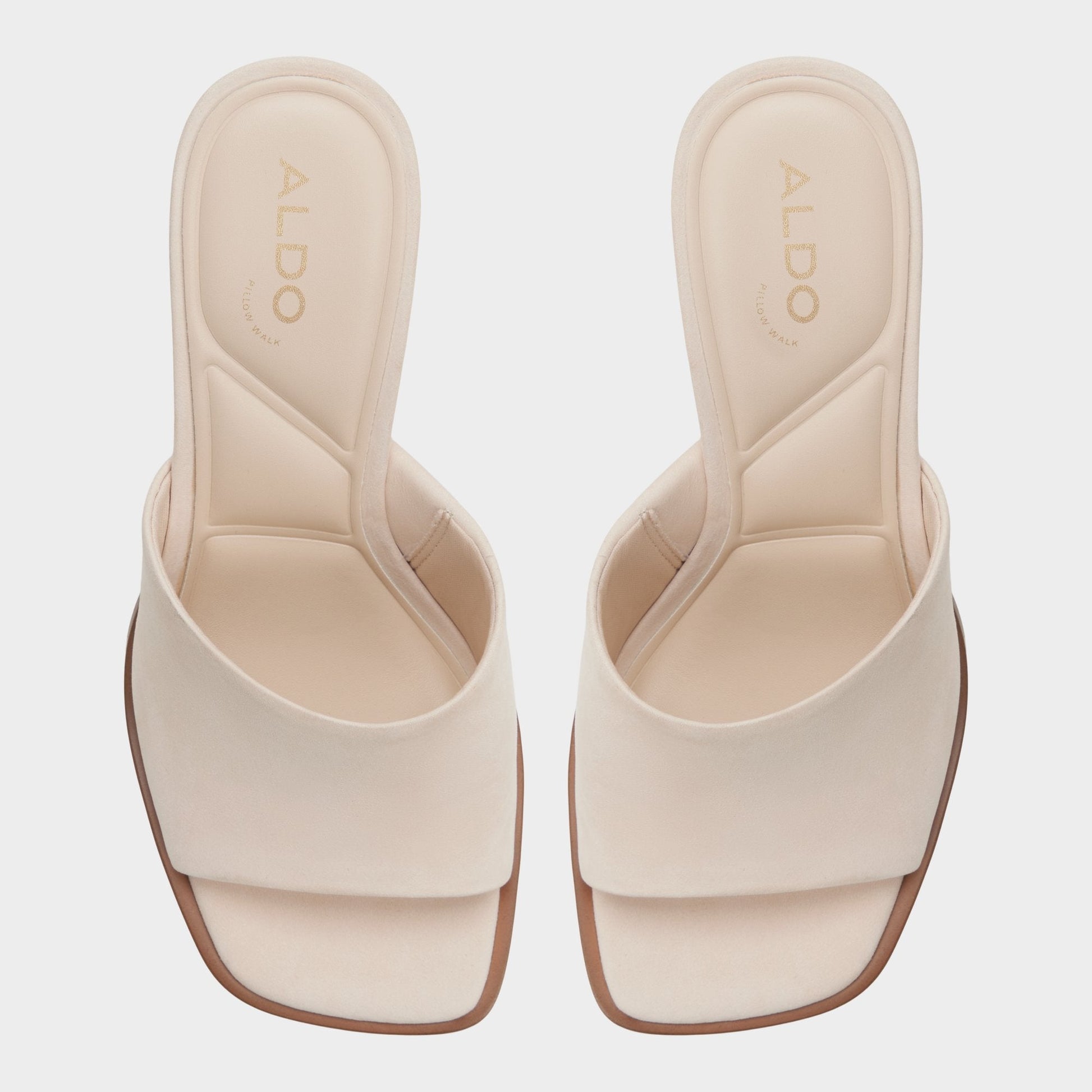 Re in Sophia Other Beige - Heeled mule, Block heel - Other beige
