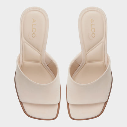 Re in Sophia Other Beige - Heeled mule, Block heel - Other beige