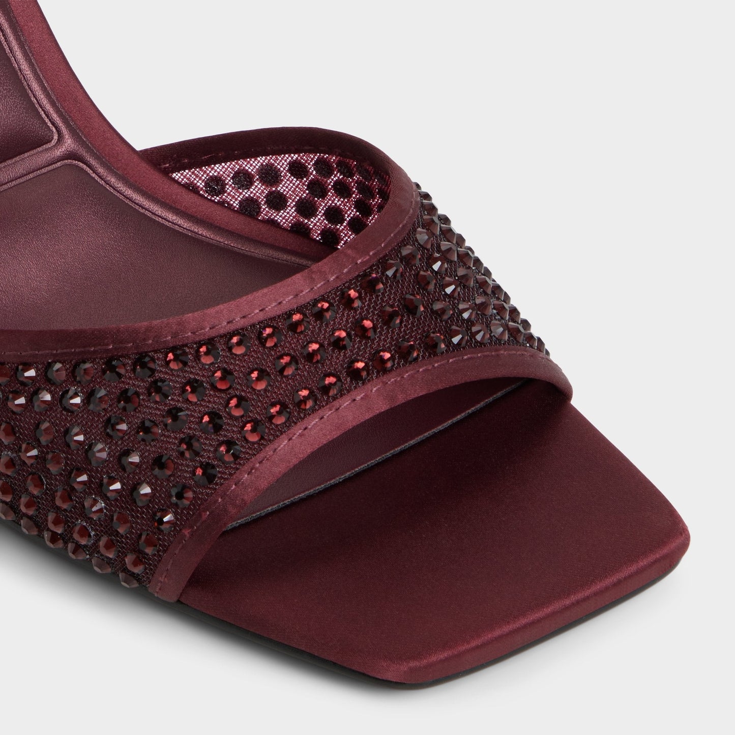 Agatha in Bordo - Heeled mule - Bordo