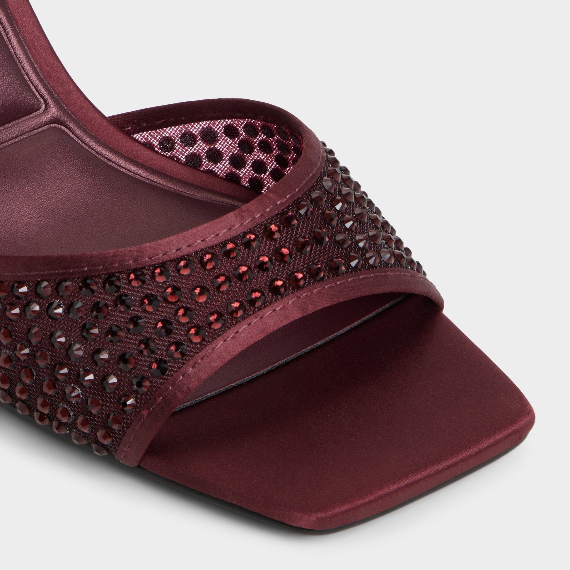 Agatha in Bordo - Heeled mule - Bordo