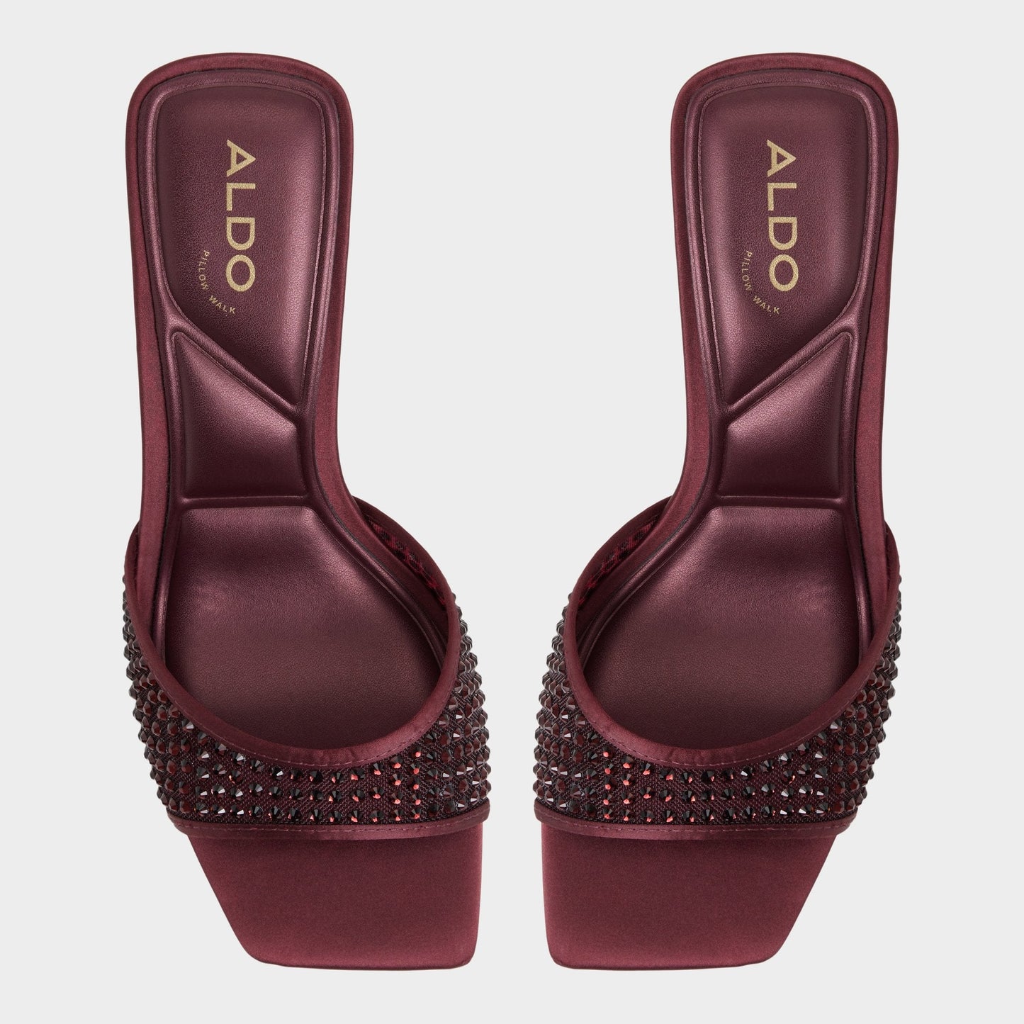 Agatha in Bordo - Heeled mule - Bordo