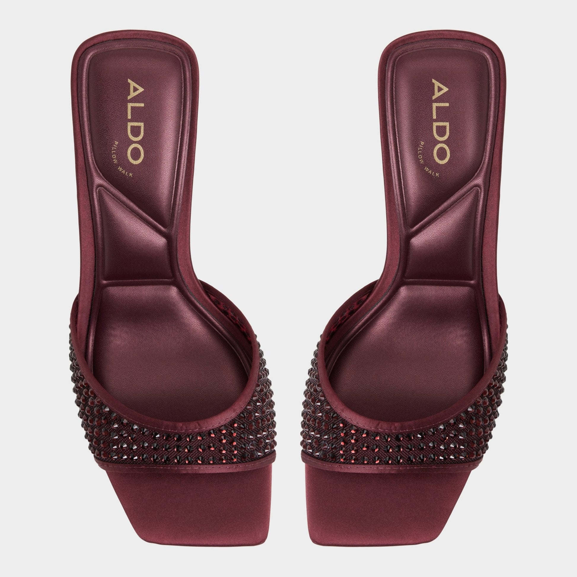 Agatha in Bordo - Heeled mule - Bordo
