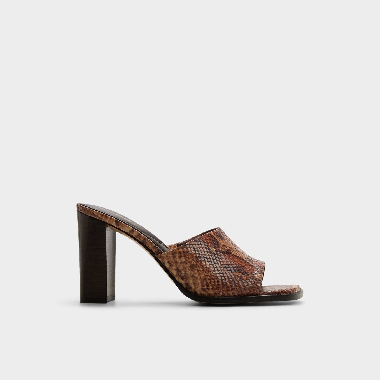 Re in Sophia Brown Multi14190695 - Heeled mule, Block heel - Brown multi