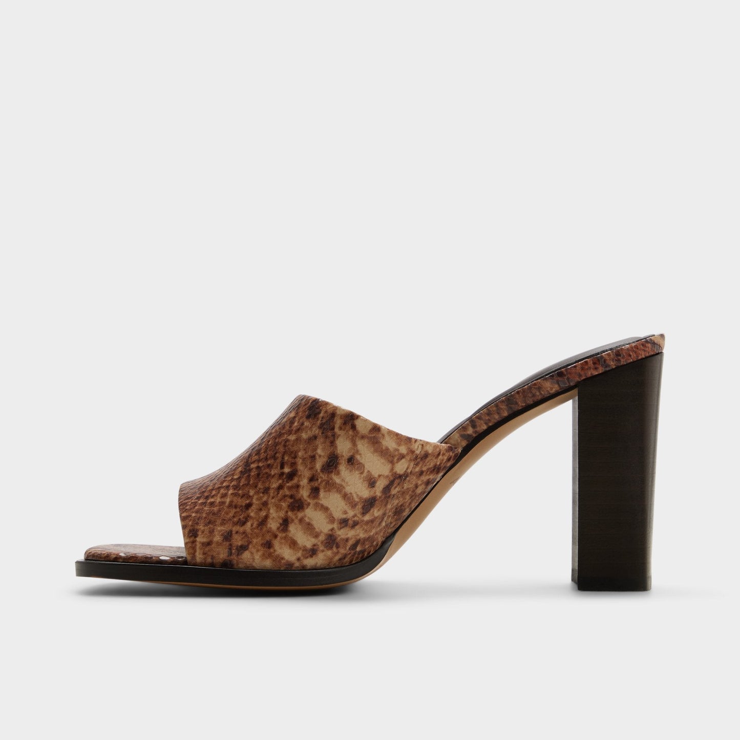Re in Sophia Brown Multi14190695 - Heeled mule, Block heel - Brown multi