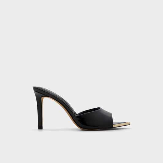 Anniebrilden Black Women's Heeled mules - Heeled mule, Stiletto heel - Black