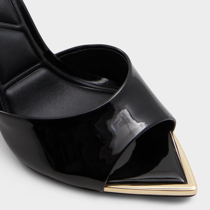 Anniebrilden Black Women's Heeled mules - Heeled mule, Stiletto heel - Black