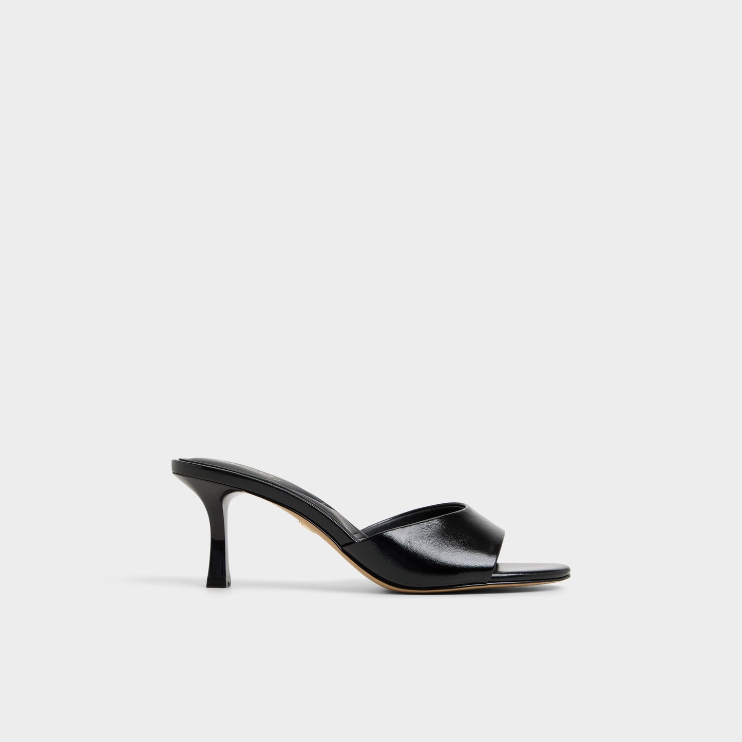 Annaberaen in Black - Heeled mule, Stiletto heel - Black