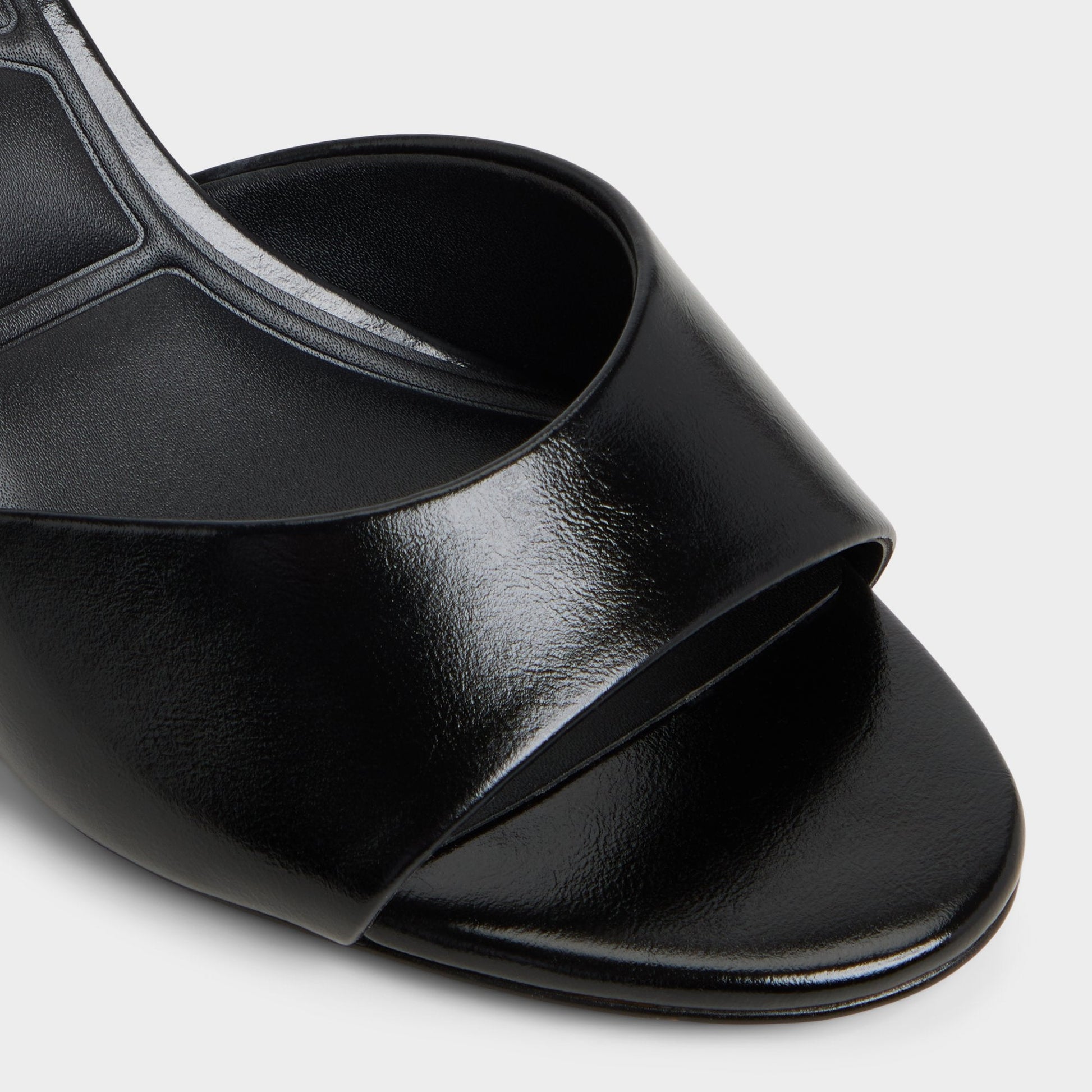 Annaberaen in Black - Heeled mule, Stiletto heel - Black