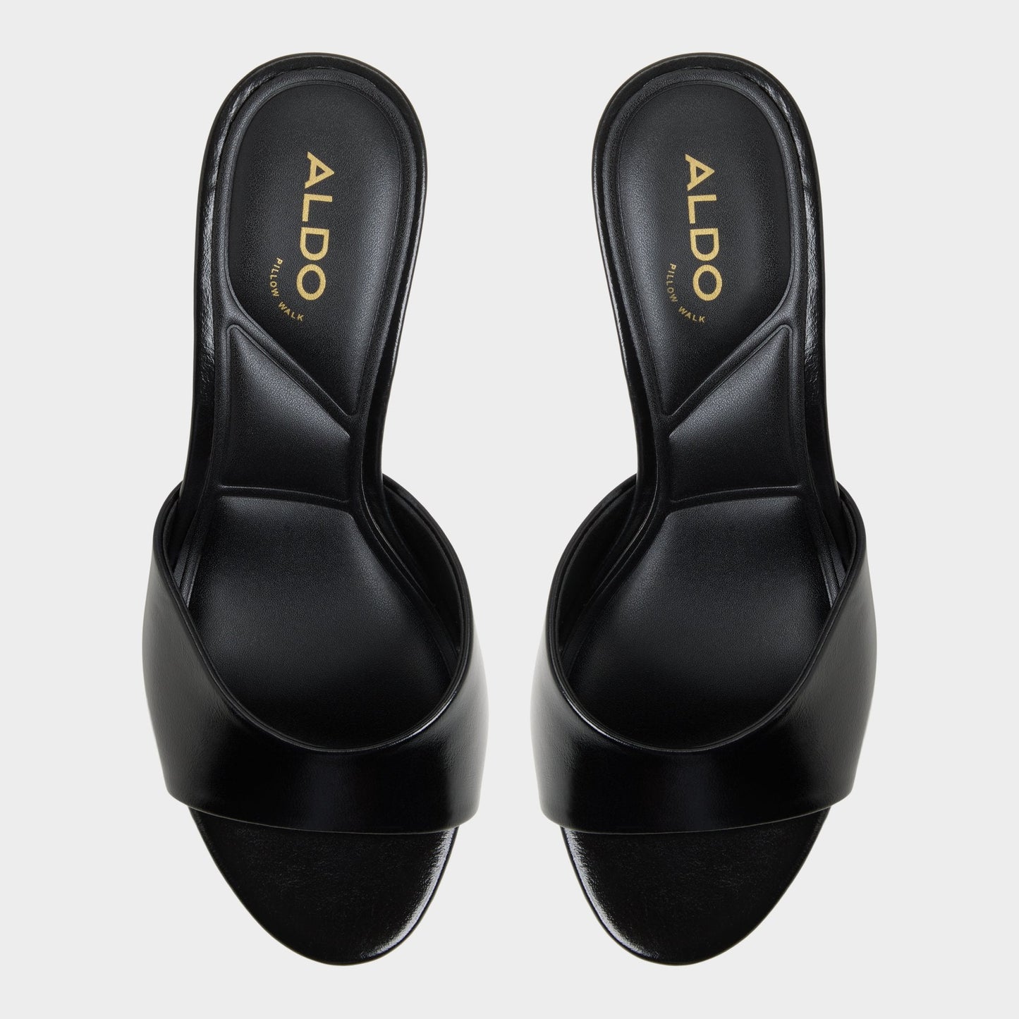 Annaberaen in Black - Heeled mule, Stiletto heel - Black
