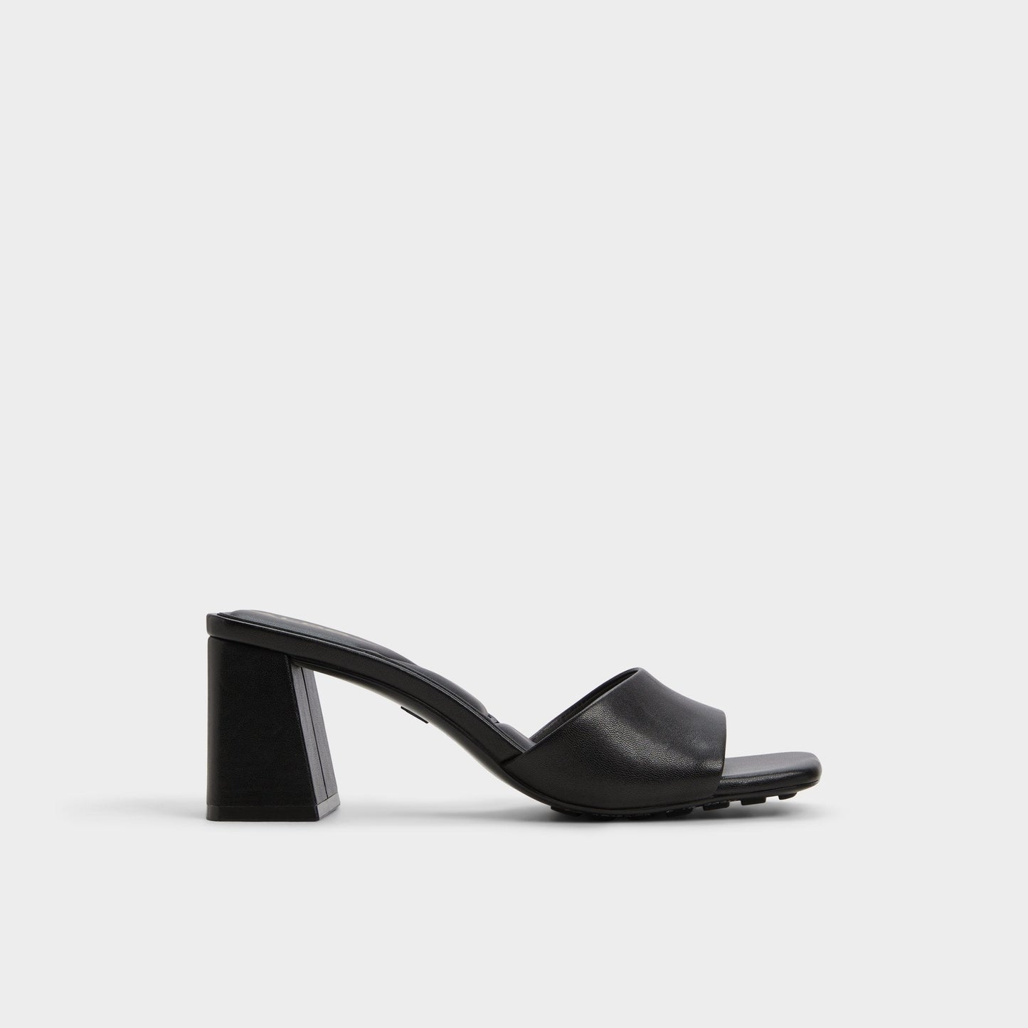 Tisha Black Women's Heeled mules - Heeled mule, Block heel - Black