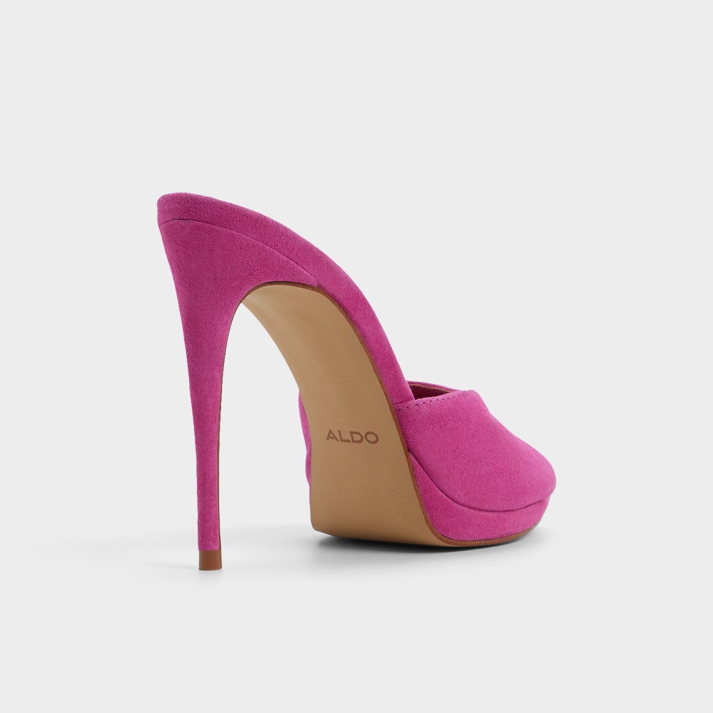 Rivieraa in Dark Pink - Heeled mule, Platform - Dark pink