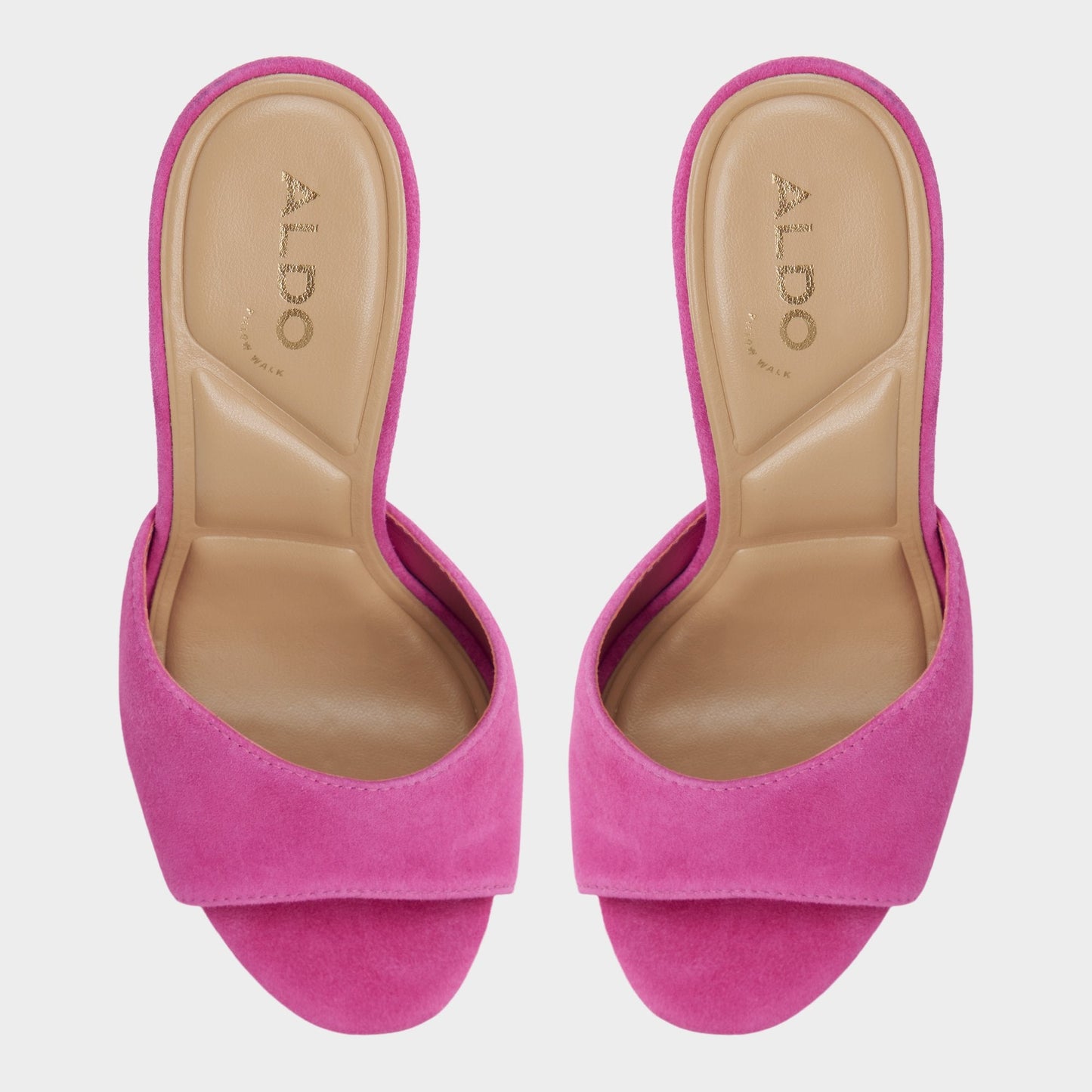 Rivieraa in Dark Pink - Heeled mule, Platform - Dark pink