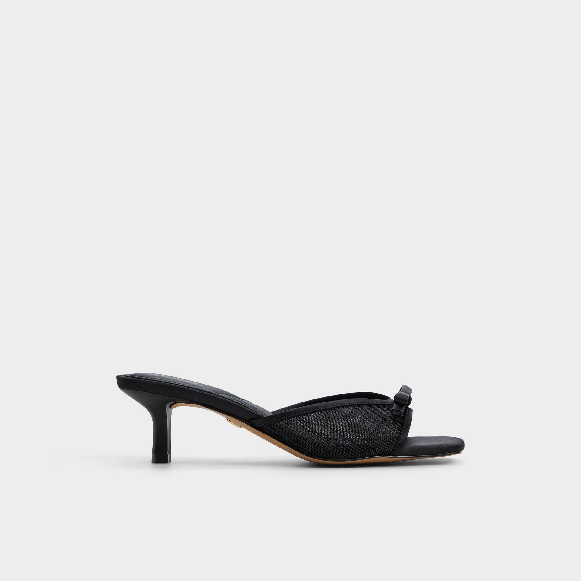Begoniaa Black Women's Heeled mules - Heeled mule, Kitten heel - Black