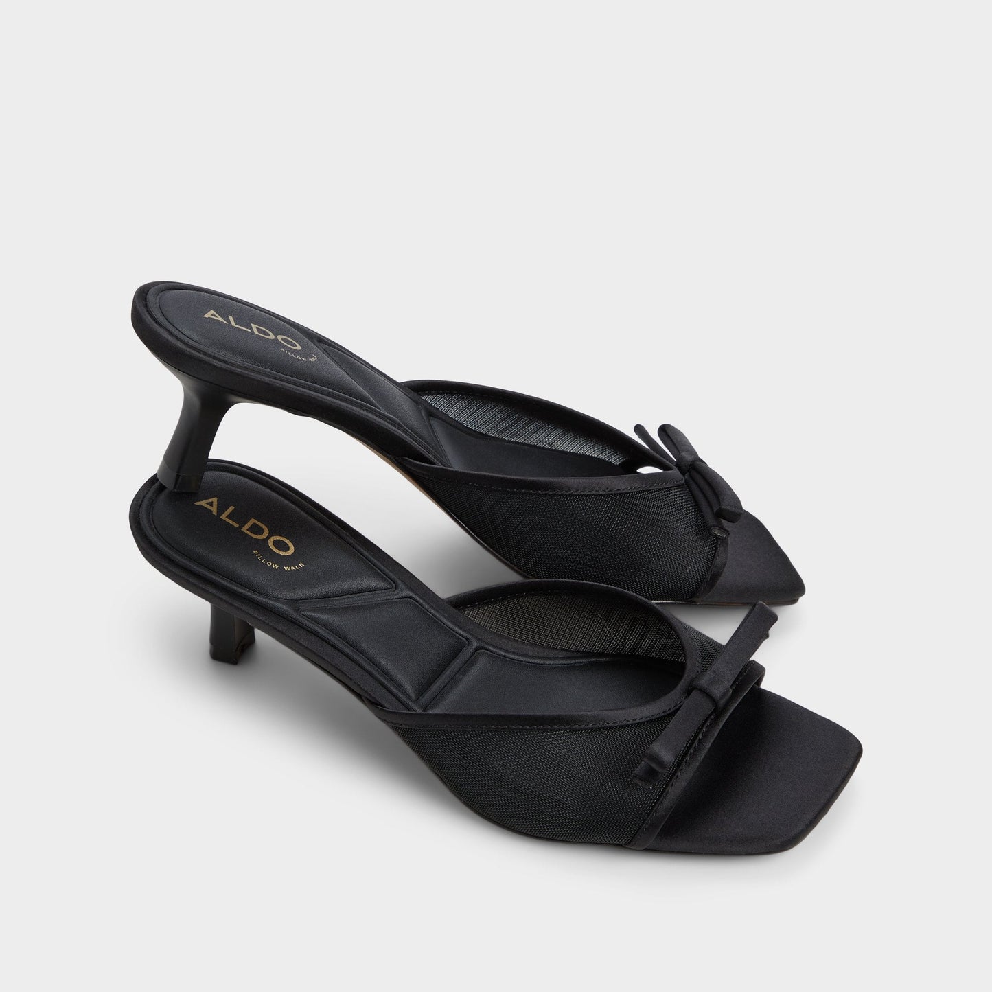 Begoniaa Black Women's Heeled mules - Heeled mule, Kitten heel - Black